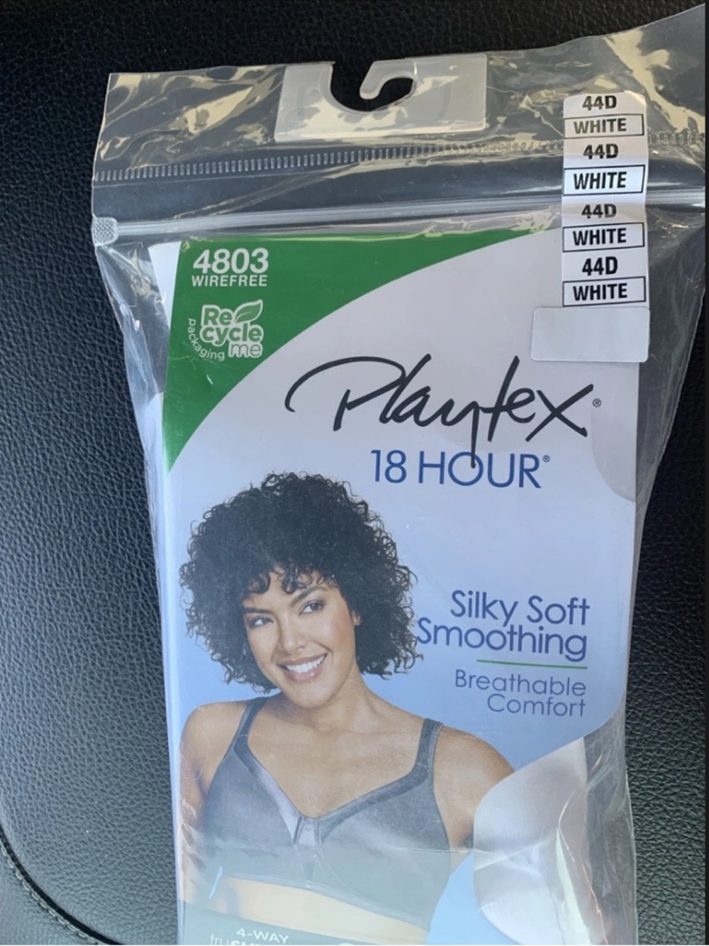 Playtex 18 Hour Silky Soft Smoothing Bra - White 44D - Picture 2 of 7
